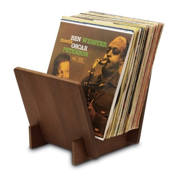 Stojak Segregator na płyty winylowe gramofonowe winyle LP 12'' czarny