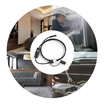 Эндоскопическая камера 3в1 Мини 7 мм 2M 6 светодиодов IP6