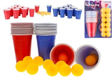 ZESTAW GRA IMPREZOWA PIWNY PING PONG 48 EL
