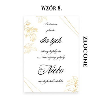 TA ŚWIECA PŁONIE ZŁOCONA WESELE ŚLUB