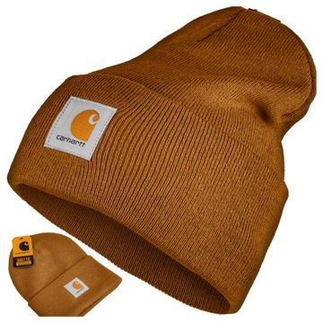 CZAPKA ZIMOWA CARHARTT ACRYLIC WATCH HAT BROWN BRĄZOWA BEANIE