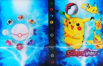 БОЛЬШОЙ КЛАССНЫЙ АЛЬБОМ КАРТ ПОКЕМОН НА 432 КАРТЫ + 5 ОРИГИНАЛЬНЫХ КАРТ +5 ЭНЕРГИИ