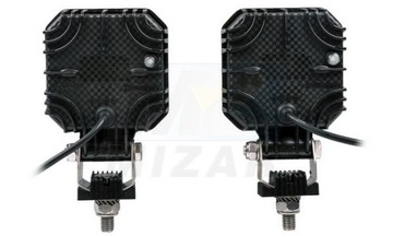 Светодиодная рабочая лампа 9Вт 1000лм 12В 24В Синяя лампа Крамп, 2 шт.