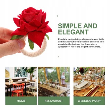 8 sztuk Świąteczne pierścienie na serwetki