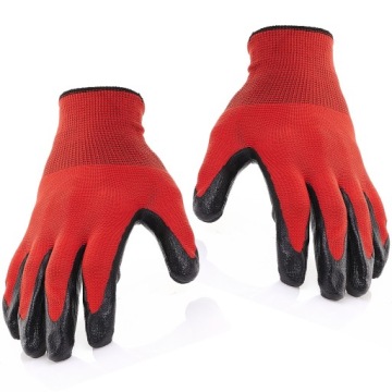 ЗАЩИТНЫЕ ПЕРЧАТКИ ПЕРЧАТКИ РАБОЧИЕ ЧЕРНЫЕ КРАСНЫЕ ПРОЧНЫЕ РАЗМЕР L