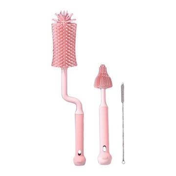 3x Soft Bottle Cleaning Brush Portable Easy Drying