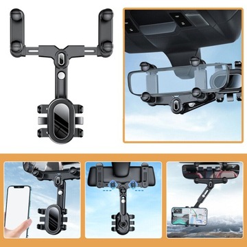 РЕГУЛИРУЕМЫЙ ДЕРЖАТЕЛЬ ТЕЛЕФОНА ДЛЯ ЗЕРКАЛА ЗАДНЕГО ВИДА