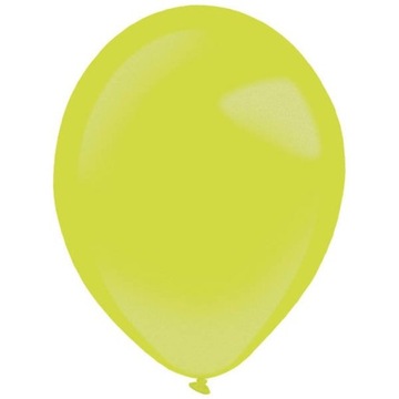 Balony latex metaliczne Jasno Zielone 35cm, 50 szt