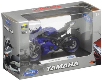 WELLY YAMAHA YZF-R6 1:18 Новая модель мотоцикла из металла