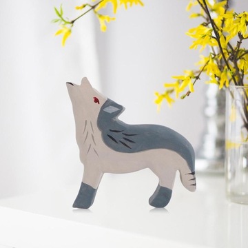 Обучающие игрушки для животных. Фигурки и цифры. Модель волка.