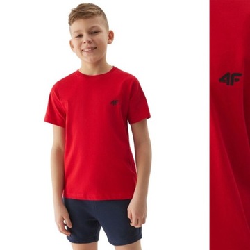 KOSZULKA CHŁOPIĘCA 4F DZIECIĘCA T-SHIRT SPORTOWA NA CO DZIEŃ