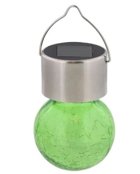 Solarna lampa wisząca 6 x 11 cm zielona
