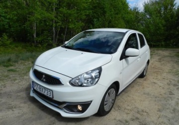 Mitsubishi Space Star Hatchback 5d 1.0 71KM 2016 Mitsubishi Space Star maly tani niezawodny SERWISOWANY Benzyna 71KM