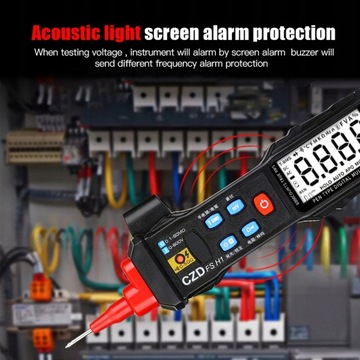 CQ FSH1 Ручной цифровой мультиметр с ЖК-дисплеем, тестер напряжения
