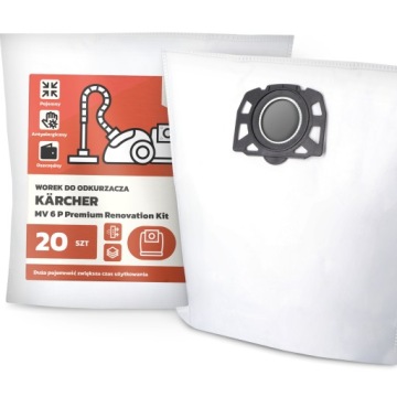 20 x Sáček Do Vysavače Kärcher MV 6 P Premium Renovation Kit Sáčky Poje G9