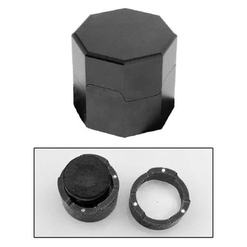 Восьмиугольный карманный держатель для мела в бильярдном бассейне, черный