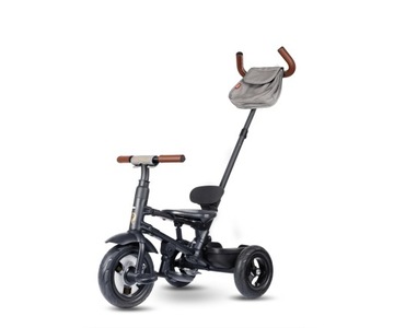 Трехколесный велосипед и коляска Rito Deluxe Rubber Grey Qplay