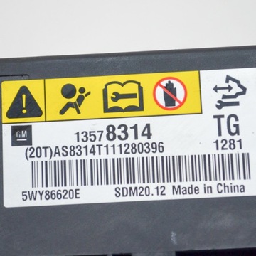 13578314 MODUL AIRBAG CHEVROLET SPARK M300 1.0 50KW 2011