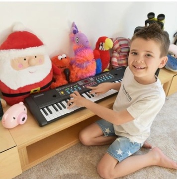 КЛАВИАТУРНЫЙ ОРГАН ПИАНО МИКРОФОН ЭЛЕКТРИЧЕСКИЕ КЛЮЧИ 61 ДЛЯ ДЕТСКОГО ОРГАНА