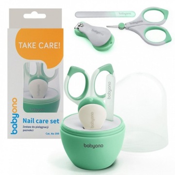 Babyono Zestaw do Pielęgnacji Paznokci zielony