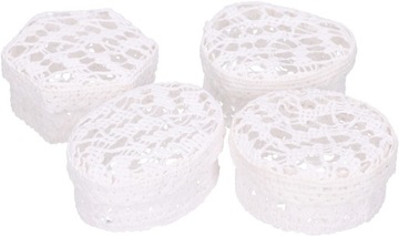 КРУЖЕВНЫЕ СПАСИБО НА КРЕСТИЕ 4 шт.