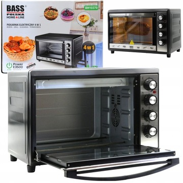 PIEKARNIK 4w1 TERMOOBIEG 230V ROŻNO GRILL SUSZARKA BASS POLSKA