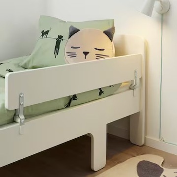 BARIERKA OCHRONNA ŁÓŻECZKA BIAŁA 96 cm IKEA NATTAPA