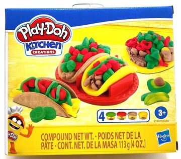 PLAY-DOH KITCHEN Ciastolina Mini Zestaw do TACO TOTRTILLI E7447 HASBRO