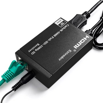 Удлинитель Конвертер HDMI в LAN Spacetronik SPH-HLC6IR2 по кабелю витая пара CAT5/6/7