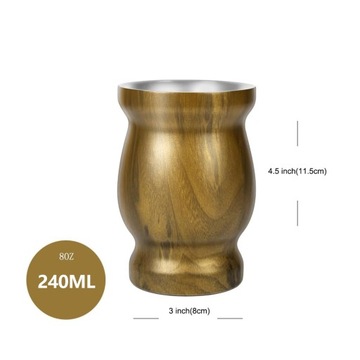 Кружка Yerba Mate Matero Термальный чай Йерба, 240 мл, нержавеющая сталь
