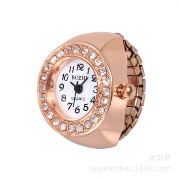 Creative anillos Finger Ring Watch Punk Mini
