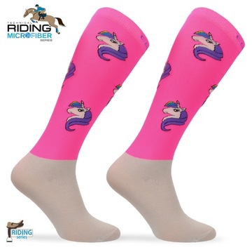 Носки для верховой езды SPJMW с единорогами, микрофибра
