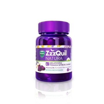 Vicks ZzzQuil Natura 30 żelków z melatoniną