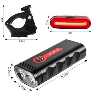 СВЕТОДИОДНАЯ ПЕРЕДНЯЯ ВЕЛОСИПЕДНАЯ ФОНАРЬ, АККУМУЛЯТОРНАЯ, ДЛЯ ЗАДНЕГО РУЛЯ