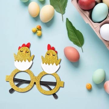 Пасхальные очки Креативные очки для животных Костюмные аксессуары Вечеринка Красный цыпленок