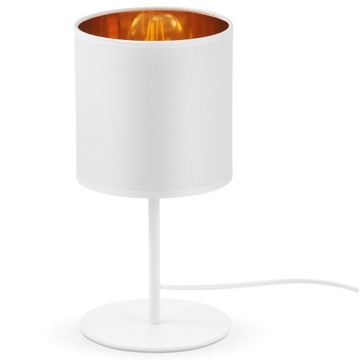 Stylowa Lampka NOCNA BIURKOWA STOŁOWA LED Biała