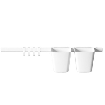 RELING DO KUCHNI KUCHENNY IKEA SUNNERSTA SZYNA 2 POJEMNIKI + 4 HACZYKI