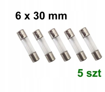 bezpiecznik WTA-F 6x30mm 250V 3,5A - 5 szt.