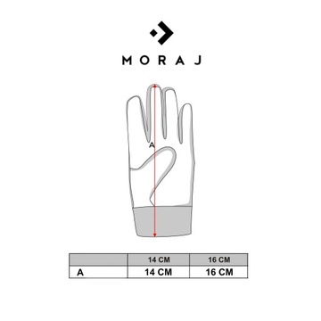 Детские перчатки пятипалые 16 см MORAJ