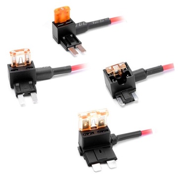 4x Przejściówka bypass ATS ATC MINI LOW MICRO 2 + bezpieczniki