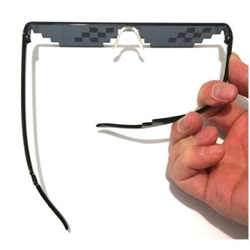 ПИКСЕЛЬНЫЕ ОЧКИ ПИКСЕЛЬНЫЕ ЗАБАВНЫЕ ДЛЯ ВЕЧЕРИНКИ ФОТОКАБИНЫ ДЛЯ ВЕЧЕРИНКИ ИГРУШКА MINECRAFT