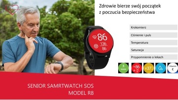 SENIOR SMART SOS R8 PRO BAND + ТЕЛЕУХОД И ТЕЛЕЗДОРОВЬЕ, БЕЗОПАСНОСТЬ 24/7
