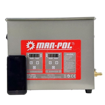 WANNA MYJKA ULTRADŹWIĘKOWA 6,5L STERYLIZATOR MYCIA CZĘŚCI KAWITACJA 200W