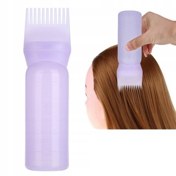 Grzebień Dozownik Olejku Do Włosów Butelka Aplikator 160 ml