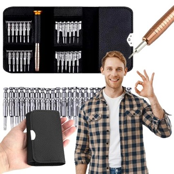 ZESTAW ŚRUBOKRĘTÓW PRECYZYJNYCH 25w1 TORX WKRĘTAKI BITY MAGNETYCZNE