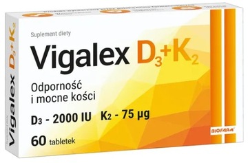 Vigalex D3 2000 + K2 60 tabletek