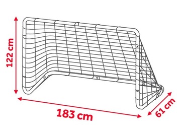 Большой комплект футбольных ворот из 2-х Neo-Sport 183 x 122 x 61 см