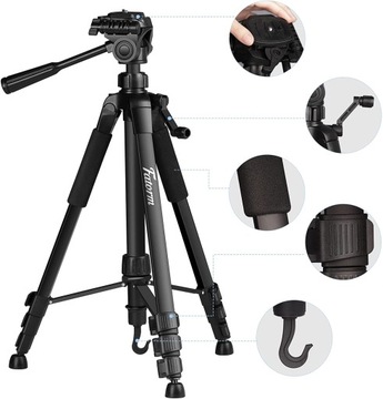 Штатив для телефона с камерой 155 см, пульт дистанционного управления Bluetooth