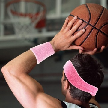 Фитнес-набор Frotki Повязка на голову 80-х 90-х Диско Розовый Неон Китч Вечеринка