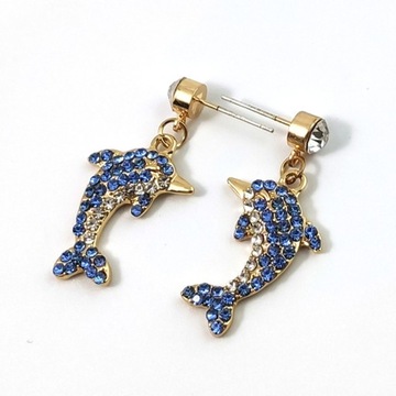 1 PARA WISZĄCYCH KOLCZYKÓW DOLFINY